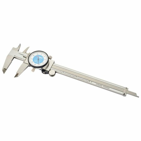 HHIP Dasqua 0-6 in. Stainless Steel Dial Caliper With Depth Gage 2210-8280